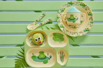 Talheres infantis Rice, 4 un. - Frog - RICE