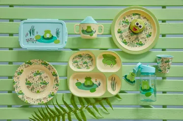 Talheres infantis Rice, 4 un. - Frog - RICE