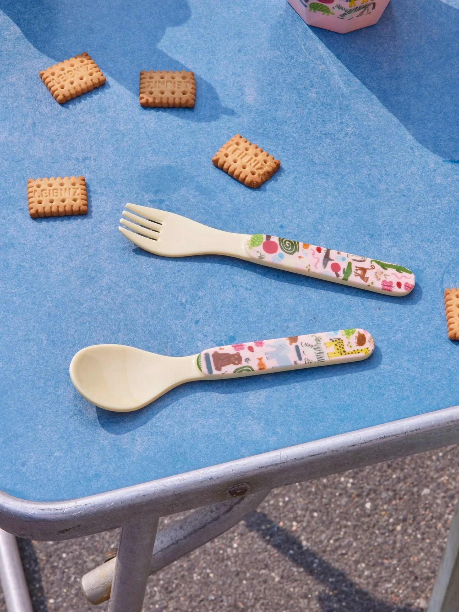 Talheres infantis Rice wildlife 2 peças, Rosa RICE