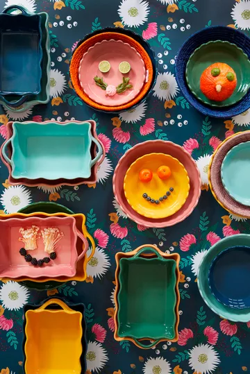 Travessa p/forno Rice 16x25 cm - Rosa  - RICE