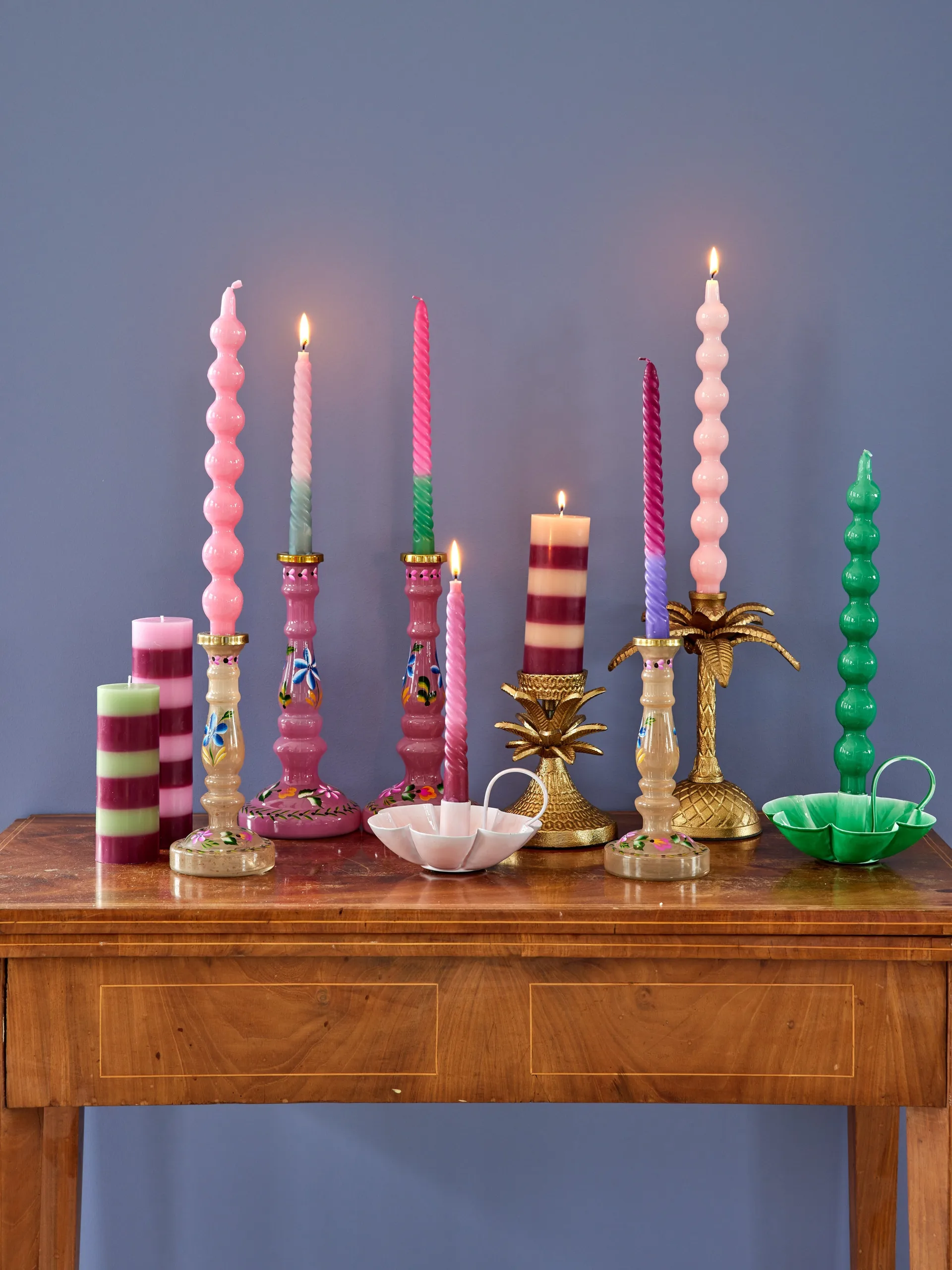 Velas Rice 30,2 cm, 2 un., Pink RICE