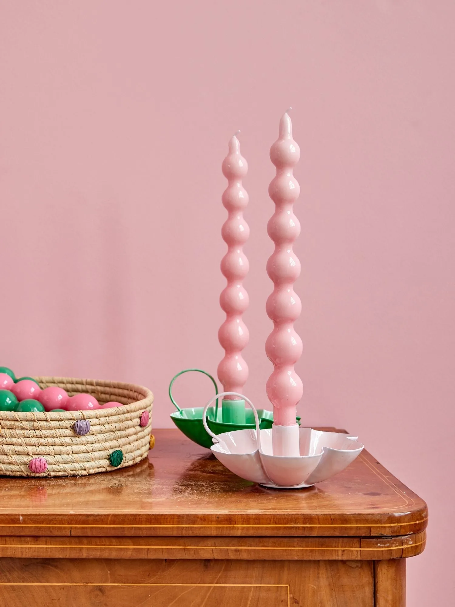 Velas Rice 30,2 cm, 2 un., Soft pink RICE