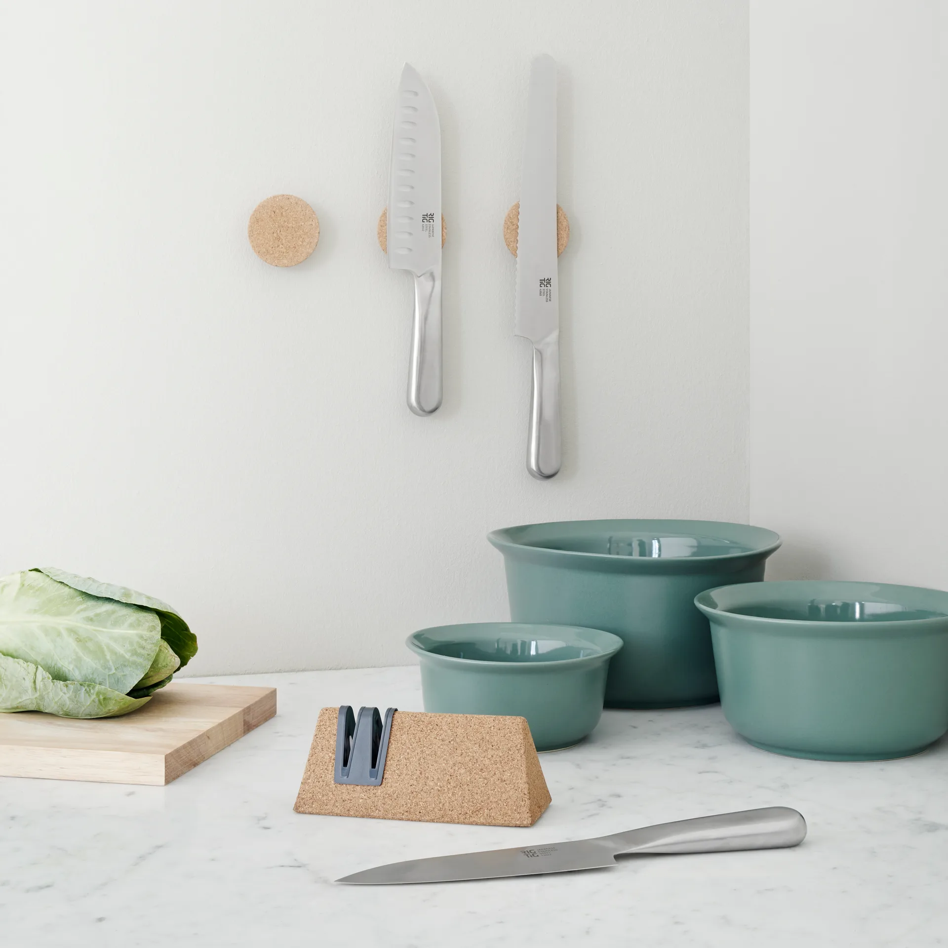 Afiador de facas SLIDE-IT, cortiça RIG-TIG