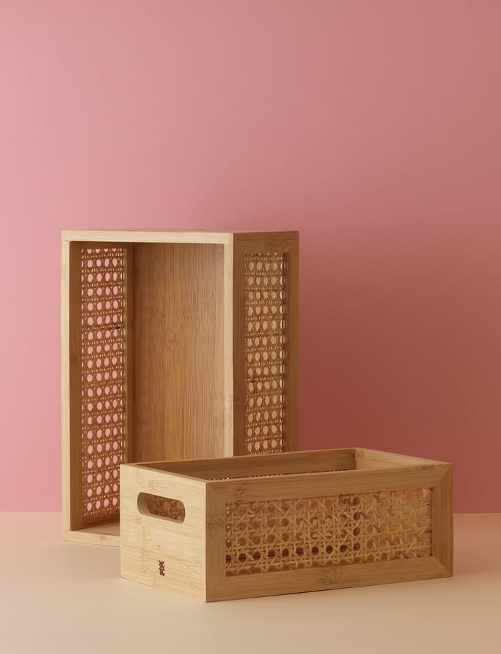 Caixa de armazenamento de bambu 15x25 cm, Bambu RIG-TIG