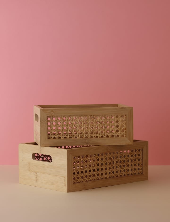Caixa de armazenamento de bambu 15x25 cm, Bambu RIG-TIG