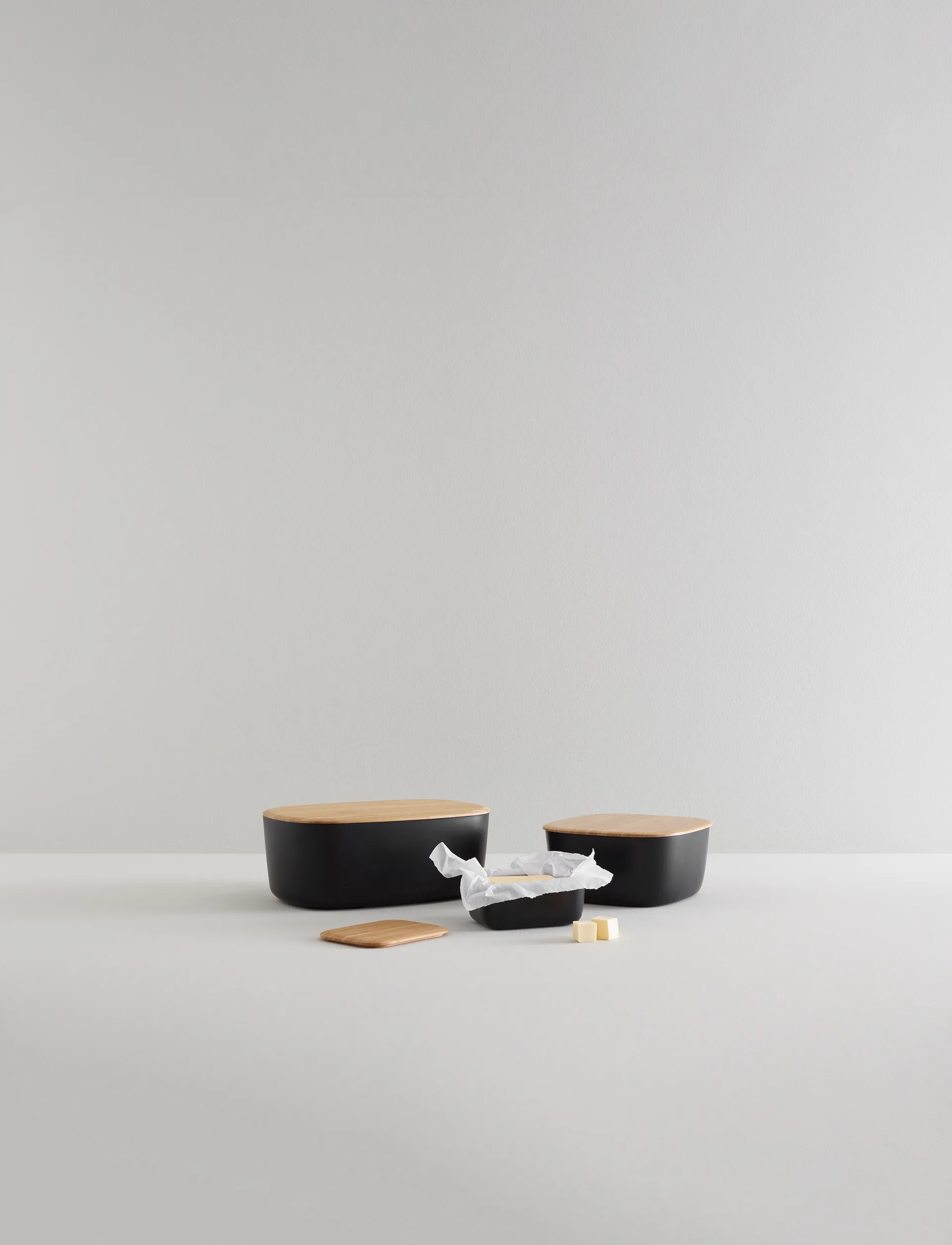 Caixa de pão BOX-IT 23x23cm, Black RIG-TIG