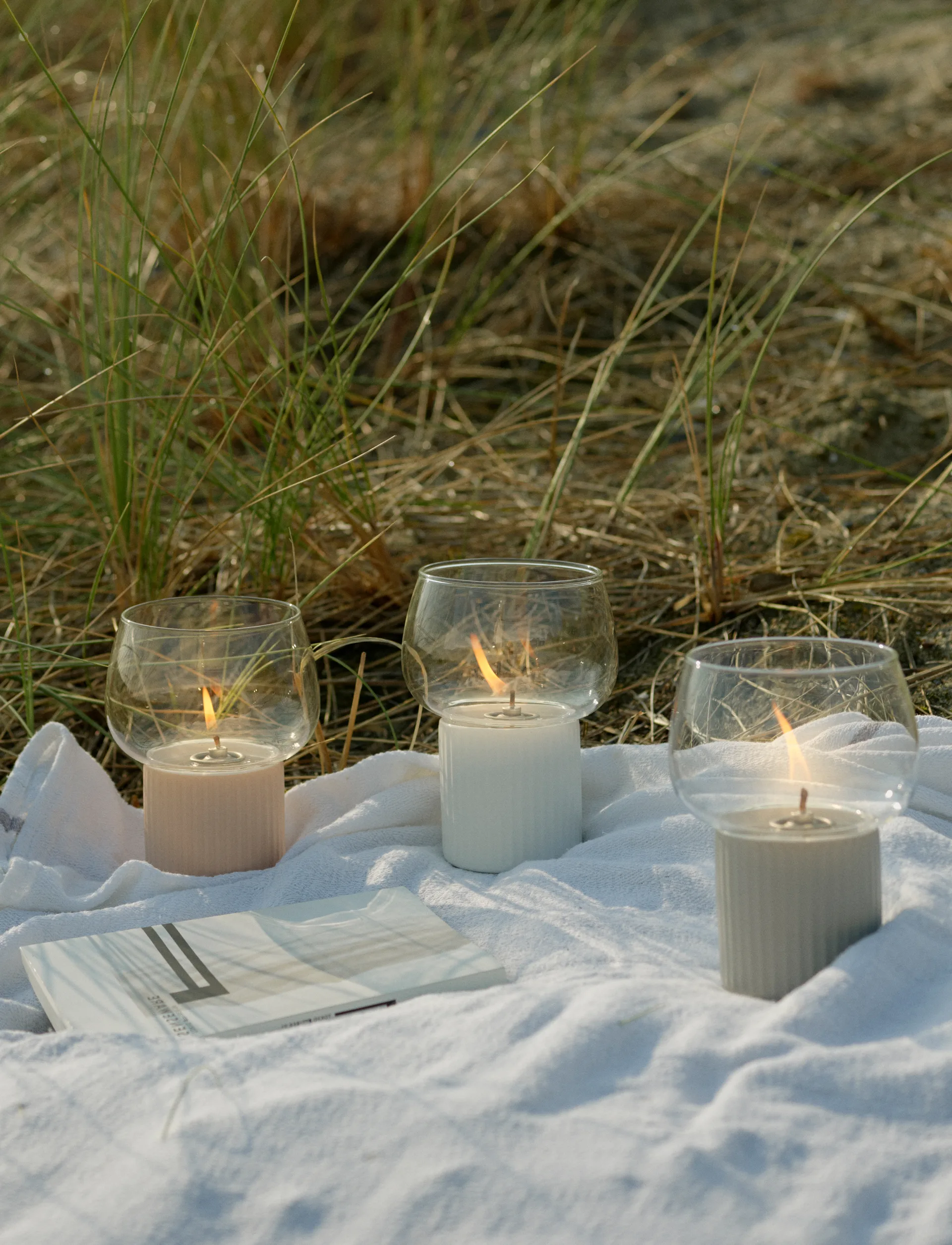  Candeia a óleo HYGGE hurricane 16 cm, Cinzento RIG-TIG