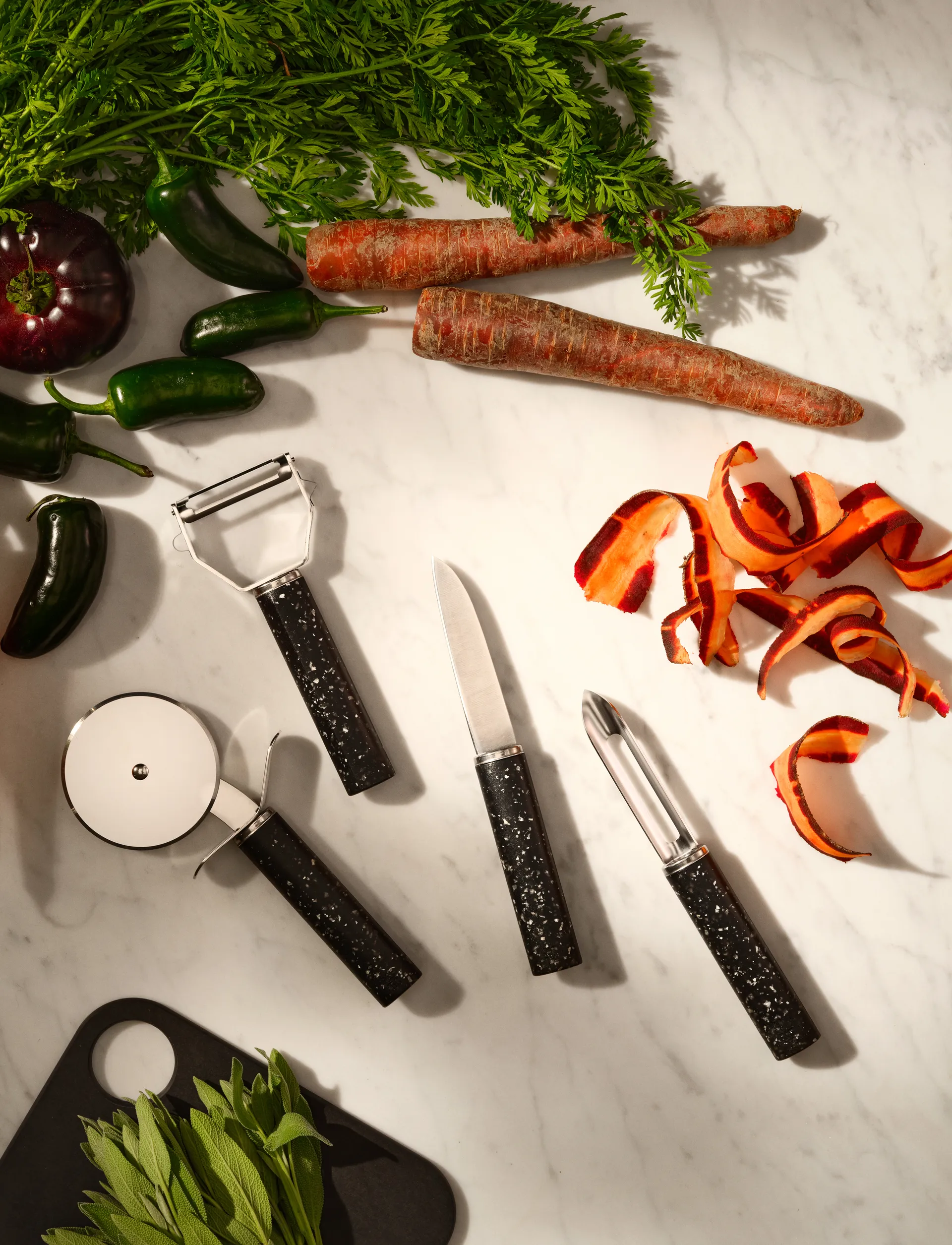 Faca de descascar REDO 18,8 cm, Black RIG-TIG