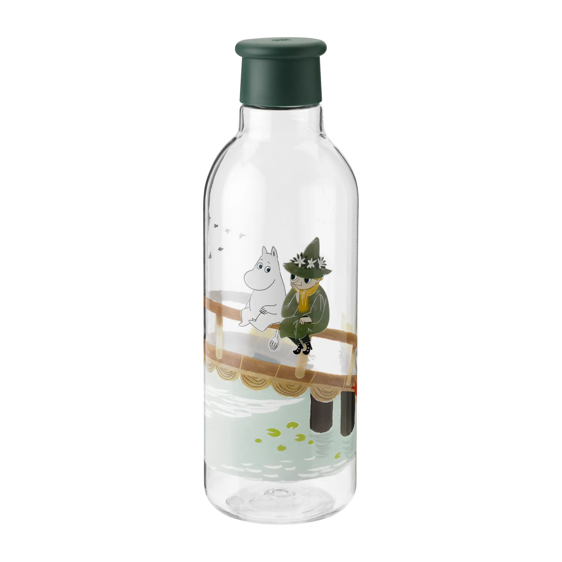 Garrafa de água DRINK-IT Mumin 0,75 l, Dark green RIG-TIG