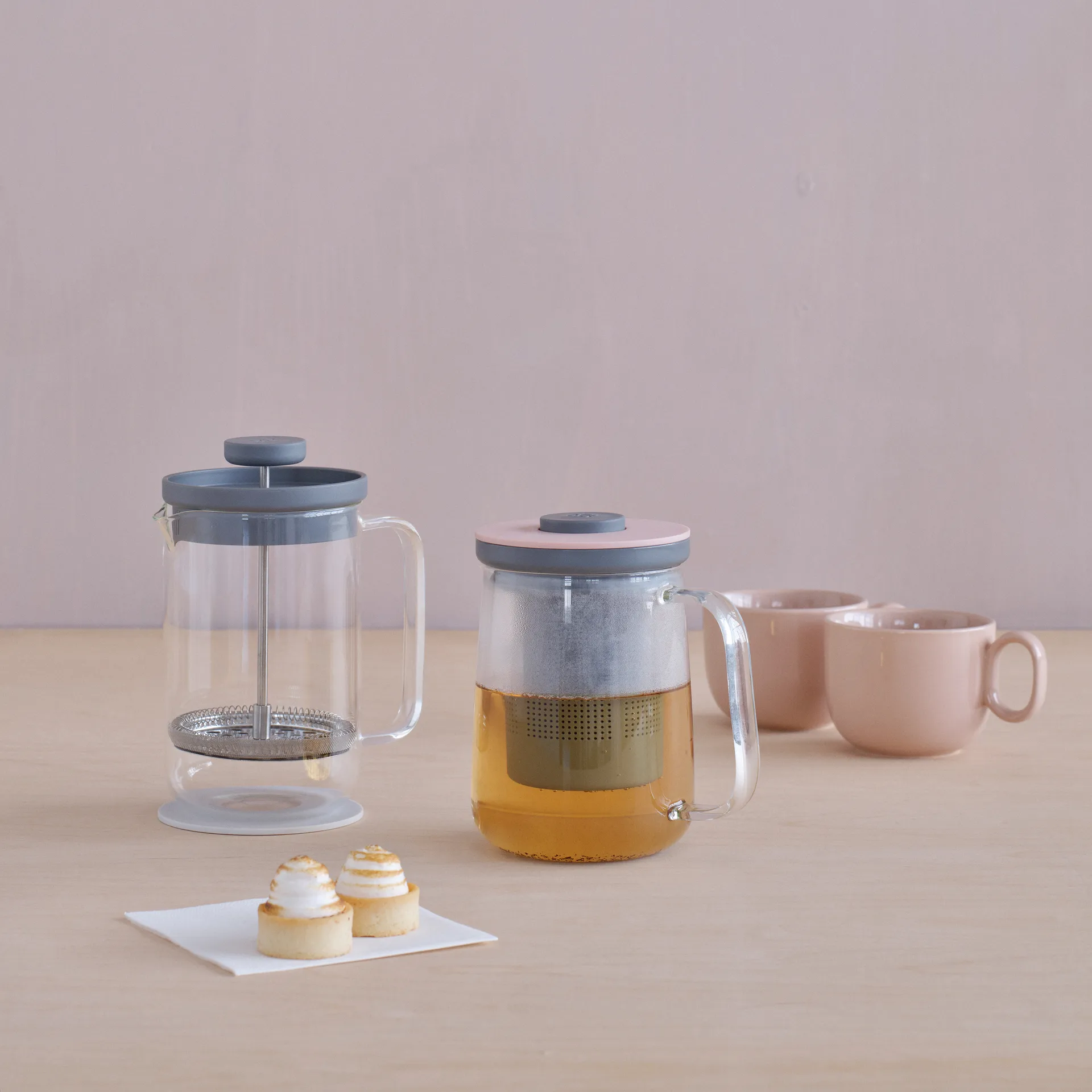 Prensa francesa de café 0,8 L Brew-It, cinza RIG-TIG