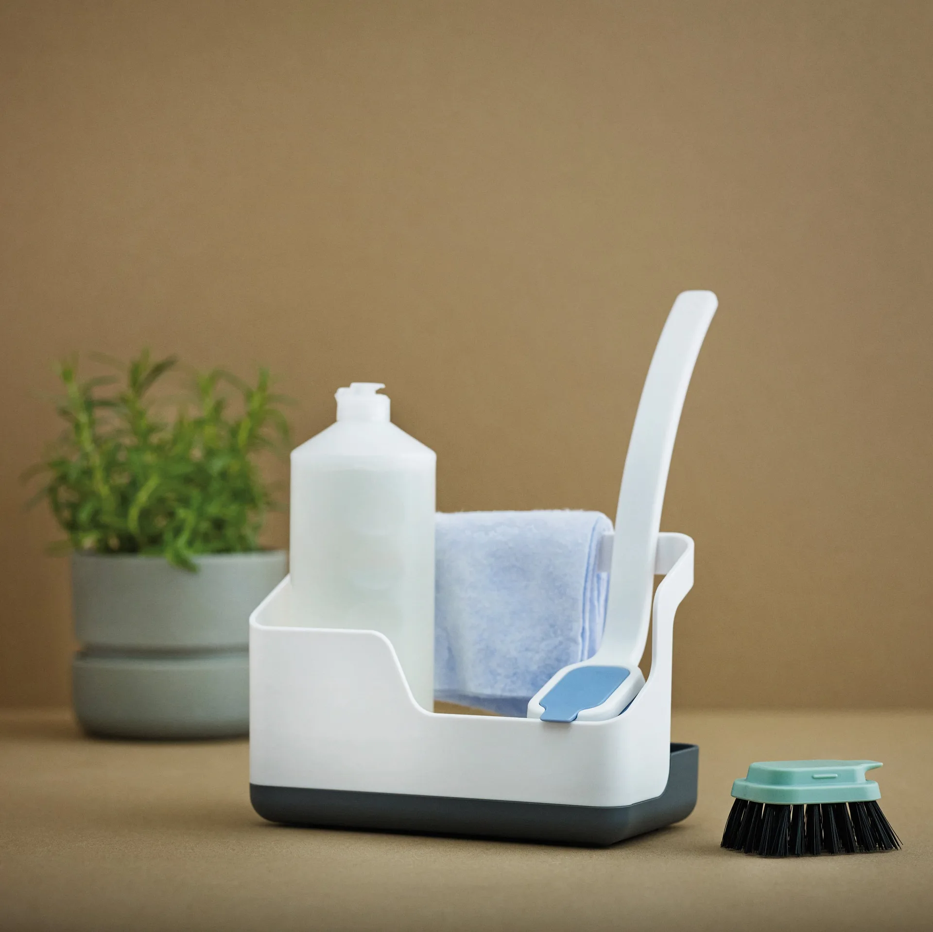 Suporte de esponja e detergente de louça Sink-Caddy, white-grey RIG-TIG