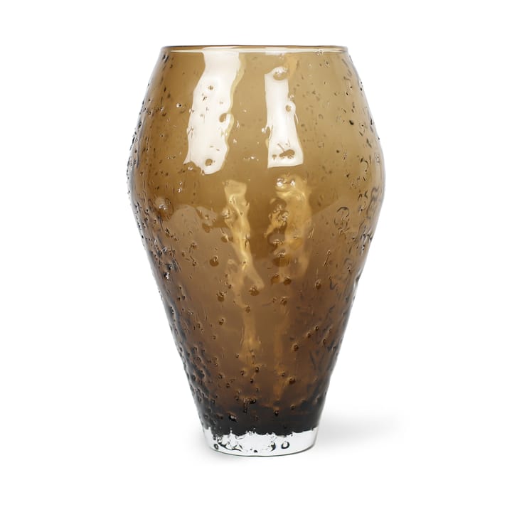 Crushed vaso vidro grande, Marrom sepia Ro Collection