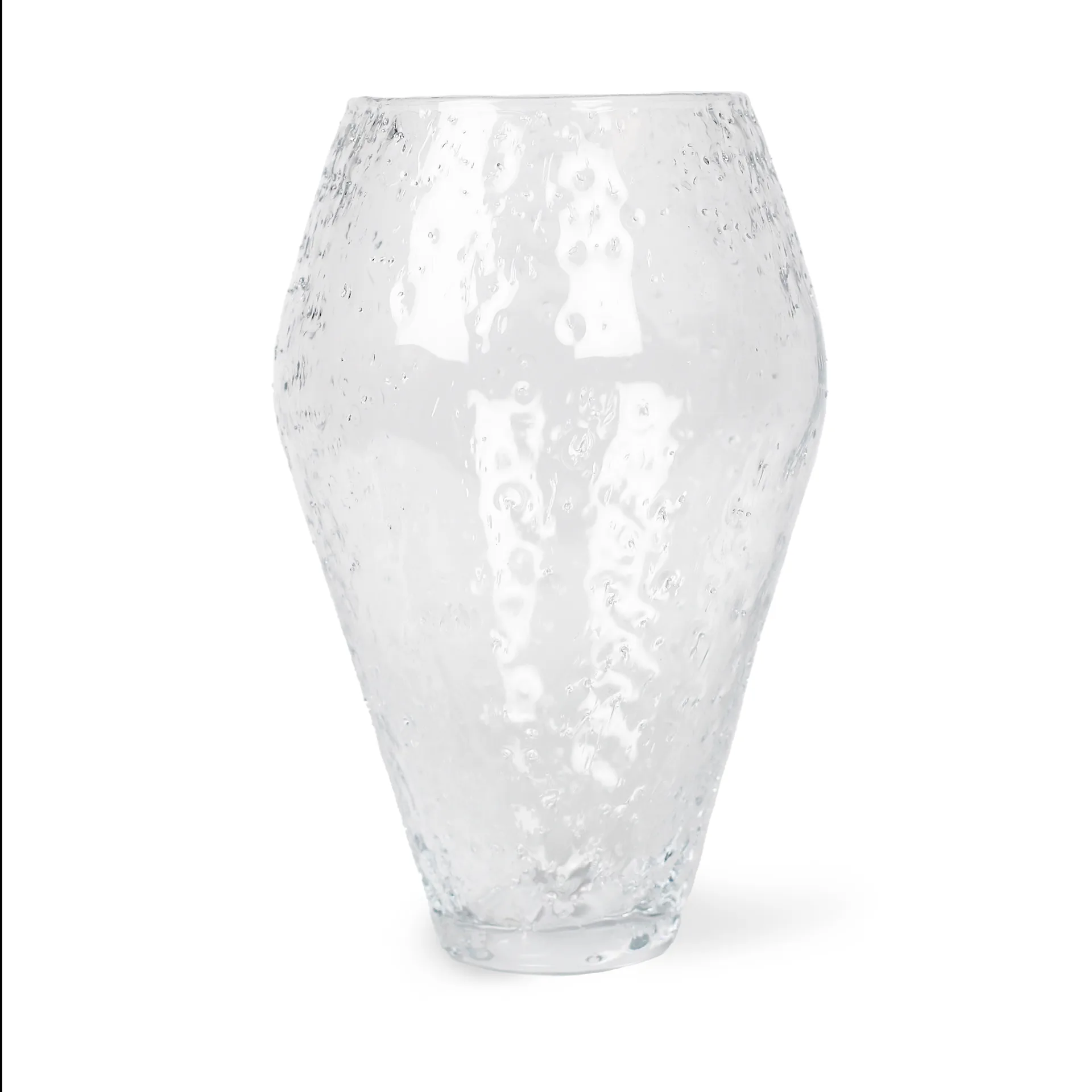 Crushed vaso vidro grande, Transparente Ro Collection