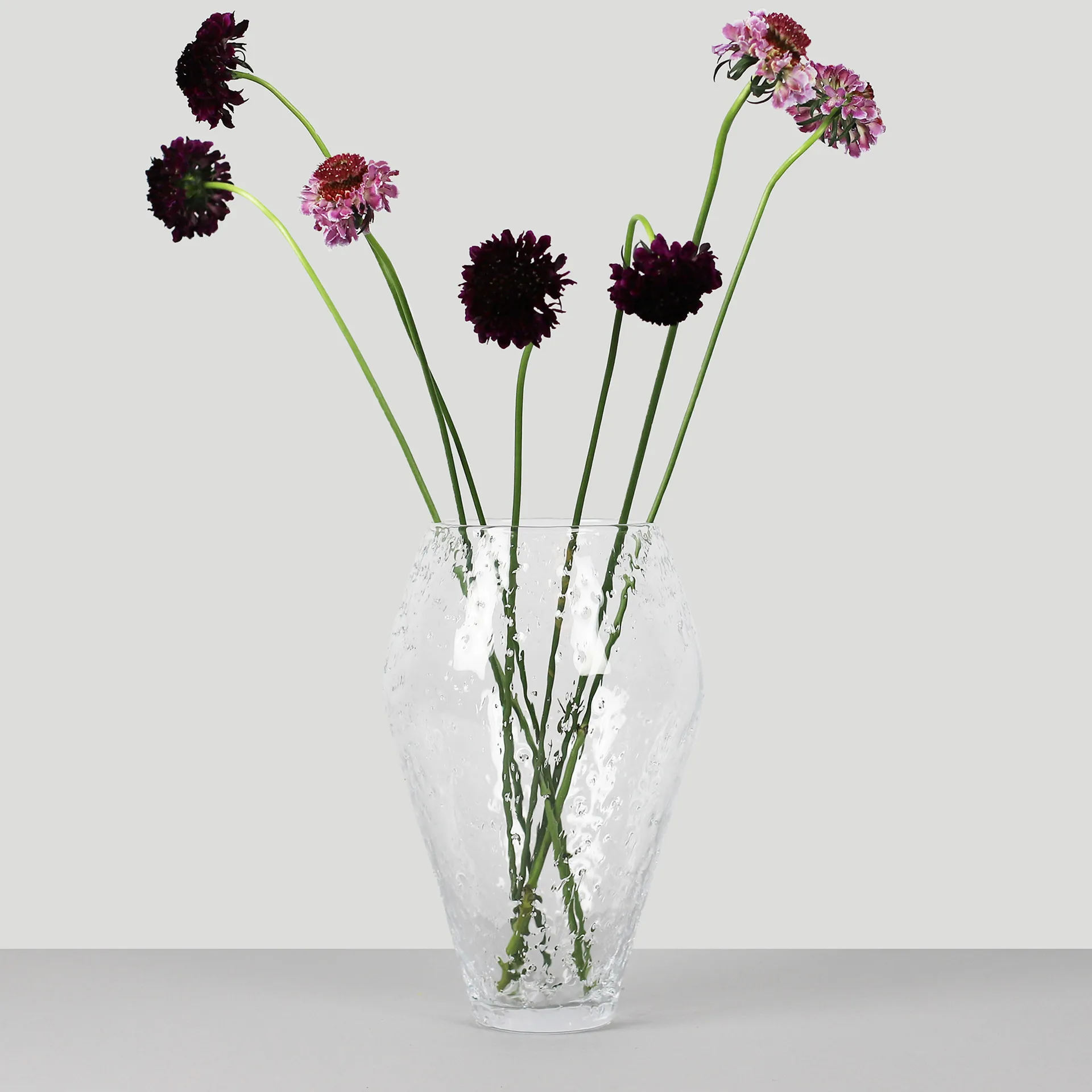 Crushed vaso vidro grande, Transparente Ro Collection