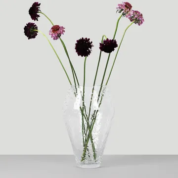 Crushed vaso vidro grande - Transparente - Ro Collection