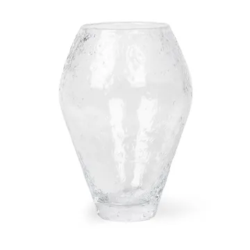 Crushed vaso vidro pequeno - Transparente - Ro Collection