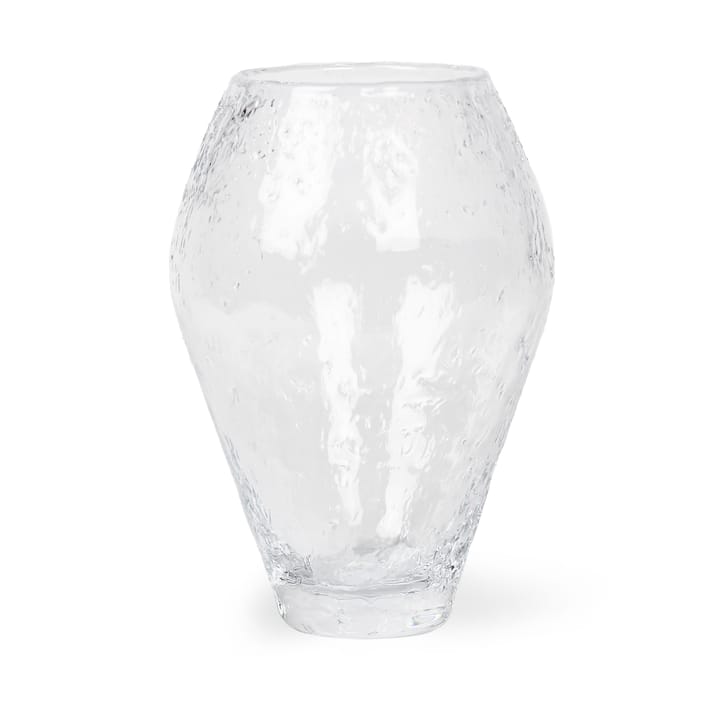 Crushed vaso vidro pequeno - Transparente - Ro Collection