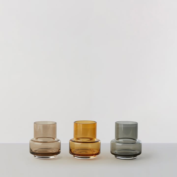 Porta vela Hurricane no. 25, Smoked grey Ro Collection