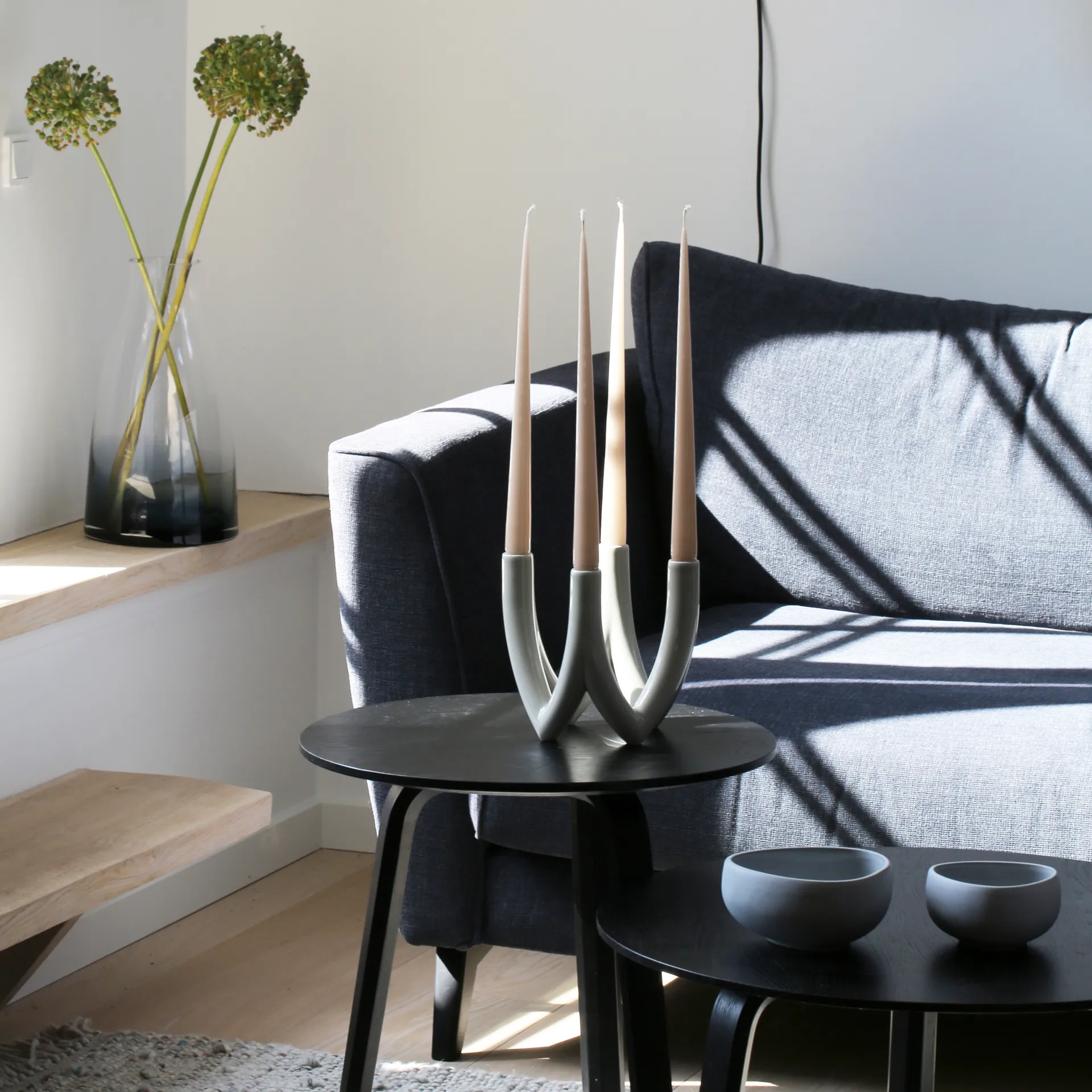 Suporte de velas Chandelier no. 56, moon stone Ro Collection