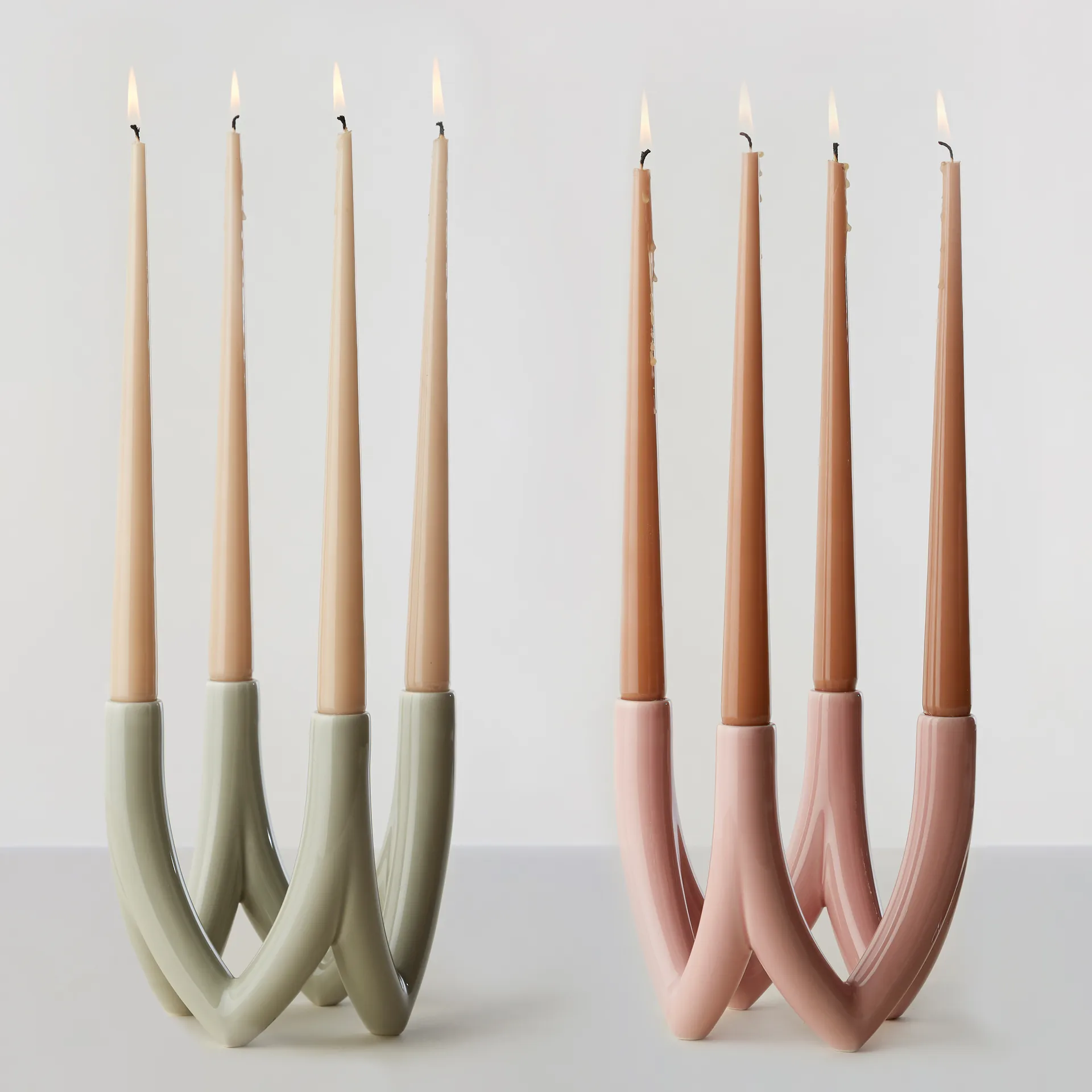 Suporte de velas Chandelier no. 56, moon stone Ro Collection