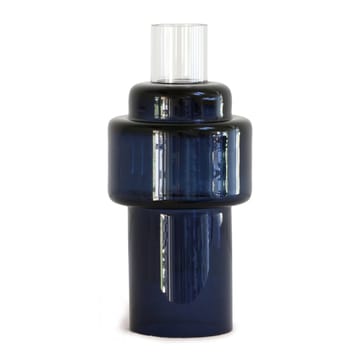 Suporte de velas em vidro no. 55 - azul índigo - Ro Collection