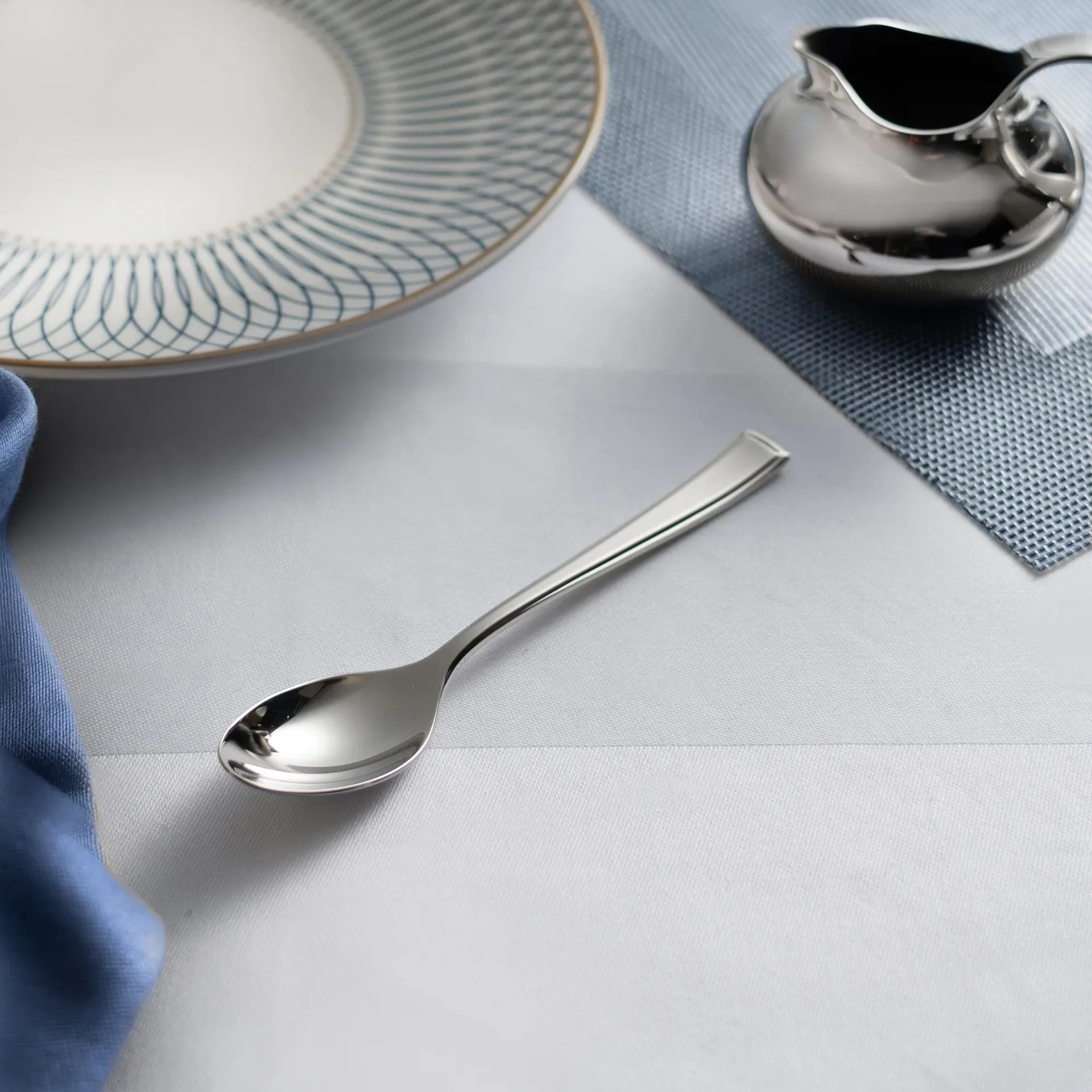 Colher de café Fairford bright, Aço inoxidável, 10,6 cm Robert Welch