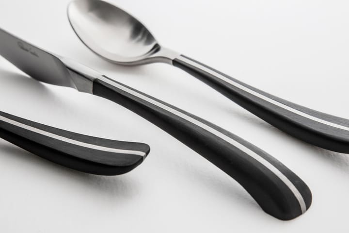 Colher de chá Contour, preto Robert Welch