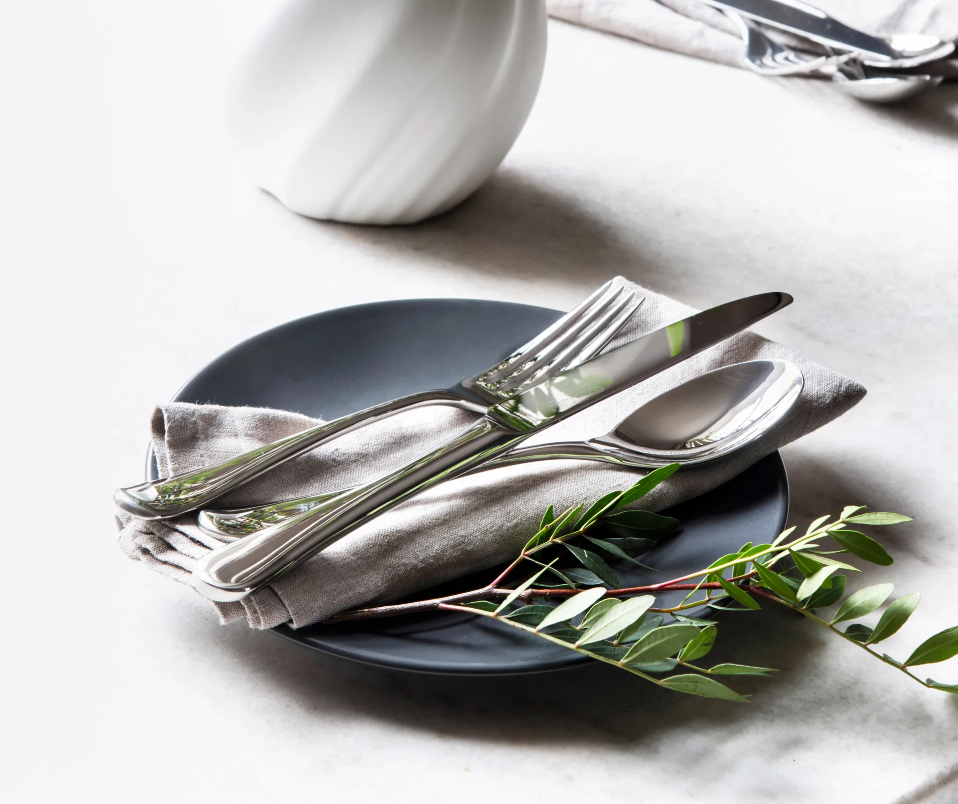 Colher de sopa espelhada Radford, Aço inoxidável Robert Welch