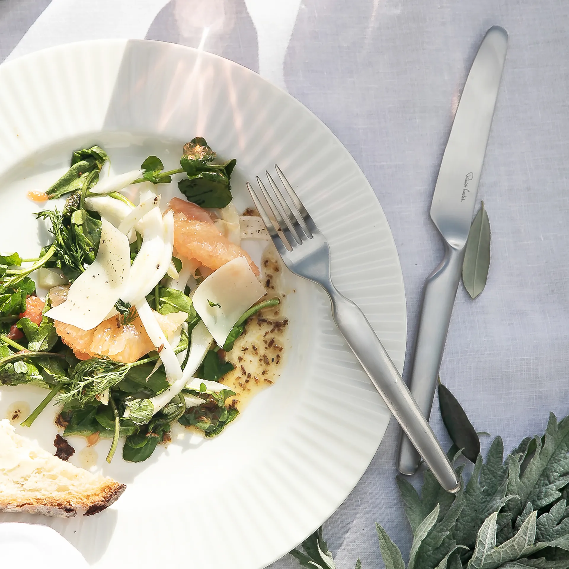 Faca de mesa mate Bergen, aço inoxidável Robert Welch