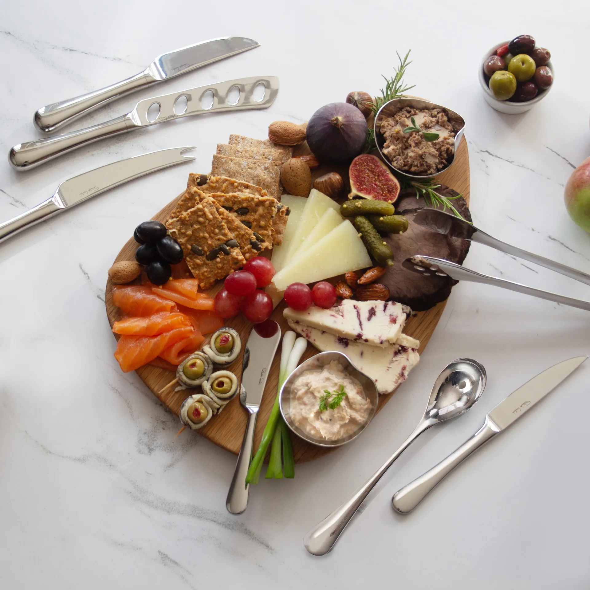 Faca para queijo espelhada Radford, Aço inoxidável Robert Welch