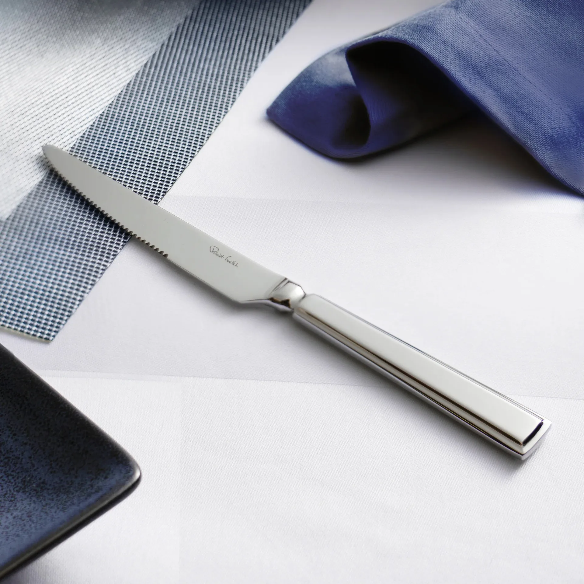 Fairford bright faca de bife, Aço inoxidável, pack de 4 Robert Welch