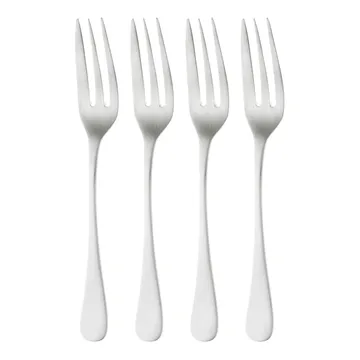 Garfo de sobremesa mate Radford, 4 un. - Aço inoxidável - Robert Welch