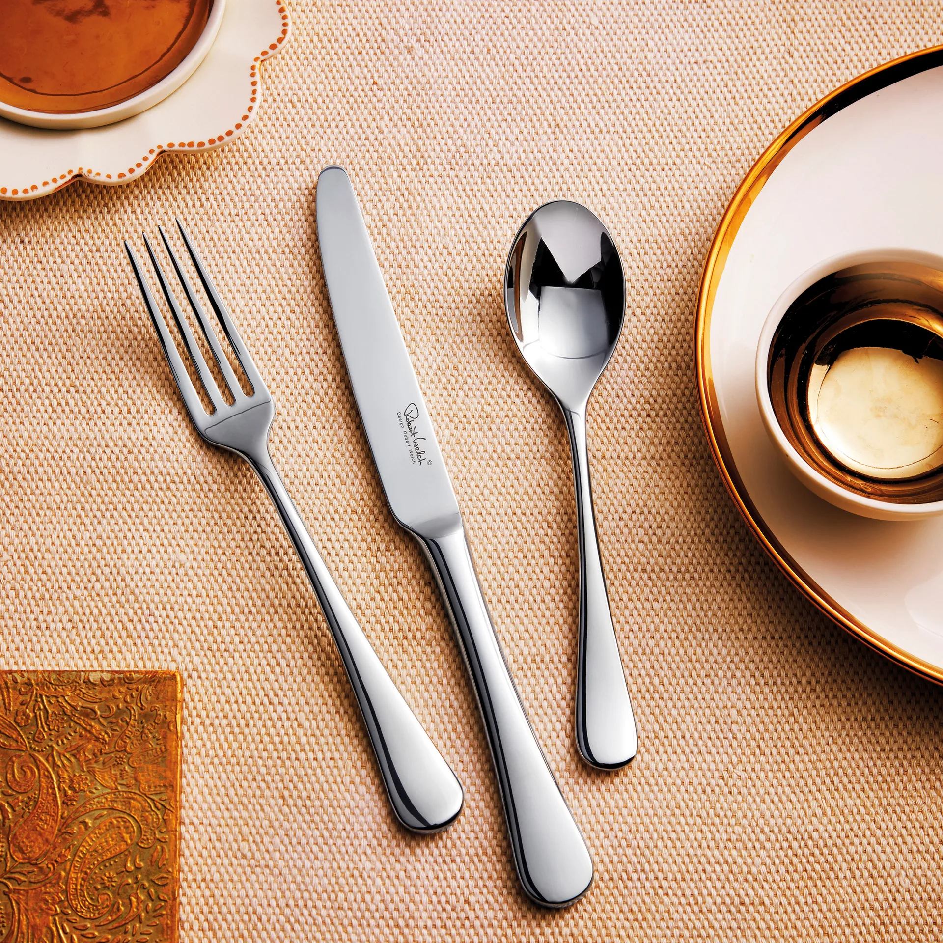 Garfo espelhado Radford, Aço inoxidável Robert Welch