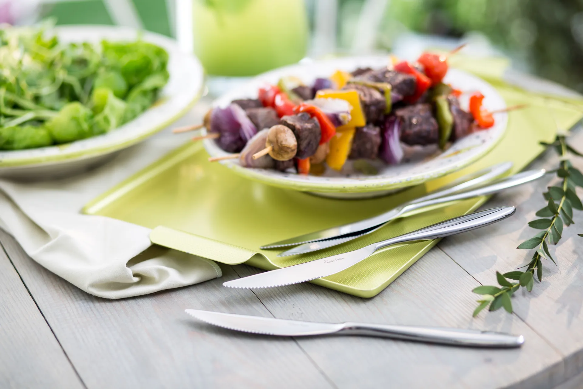 Hidcote Bright faca de churrasco - lote de 4, Aço inoxidável Robert Welch