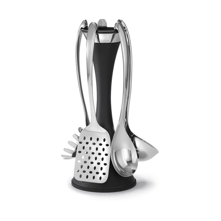 Robert Welch Signature suporte para utensílios de cozinha 6 peças, Preto Robert Welch