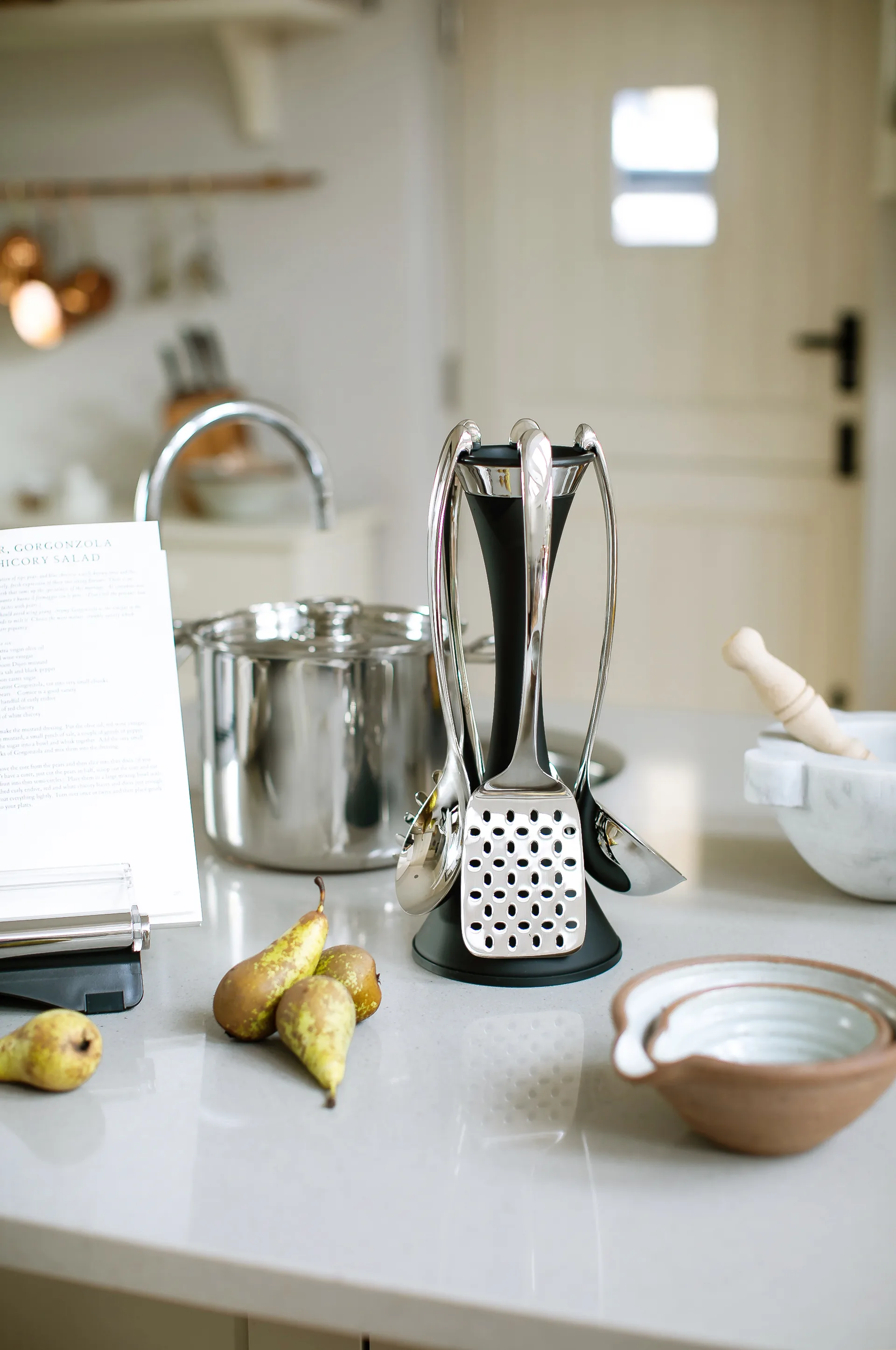 Robert Welch Signature suporte para utensílios de cozinha 6 peças, Preto Robert Welch