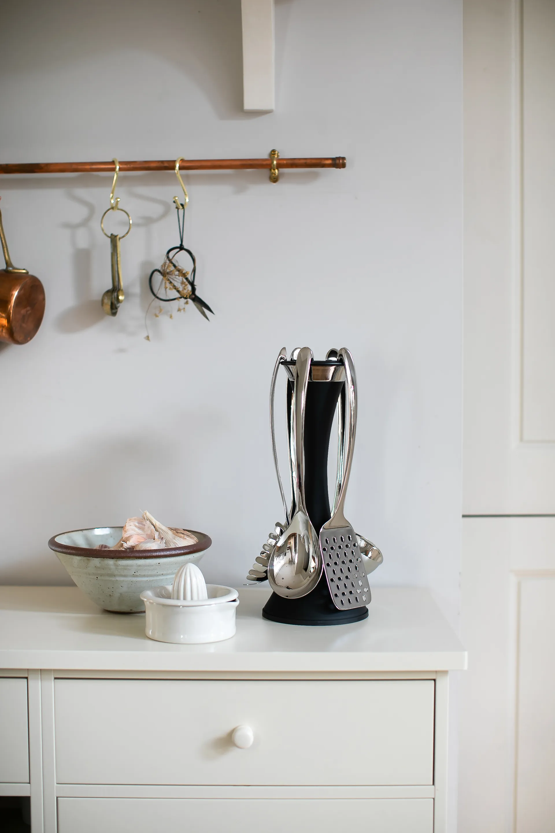 Robert Welch Signature suporte para utensílios de cozinha 6 peças, Preto Robert Welch