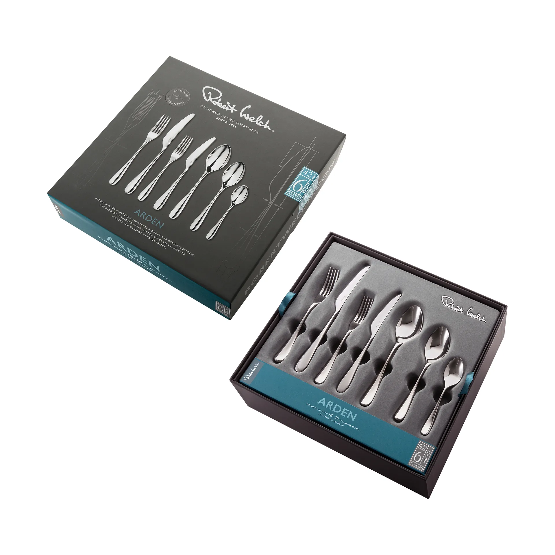 Talheres Arden Bright, 42 peças Robert Welch