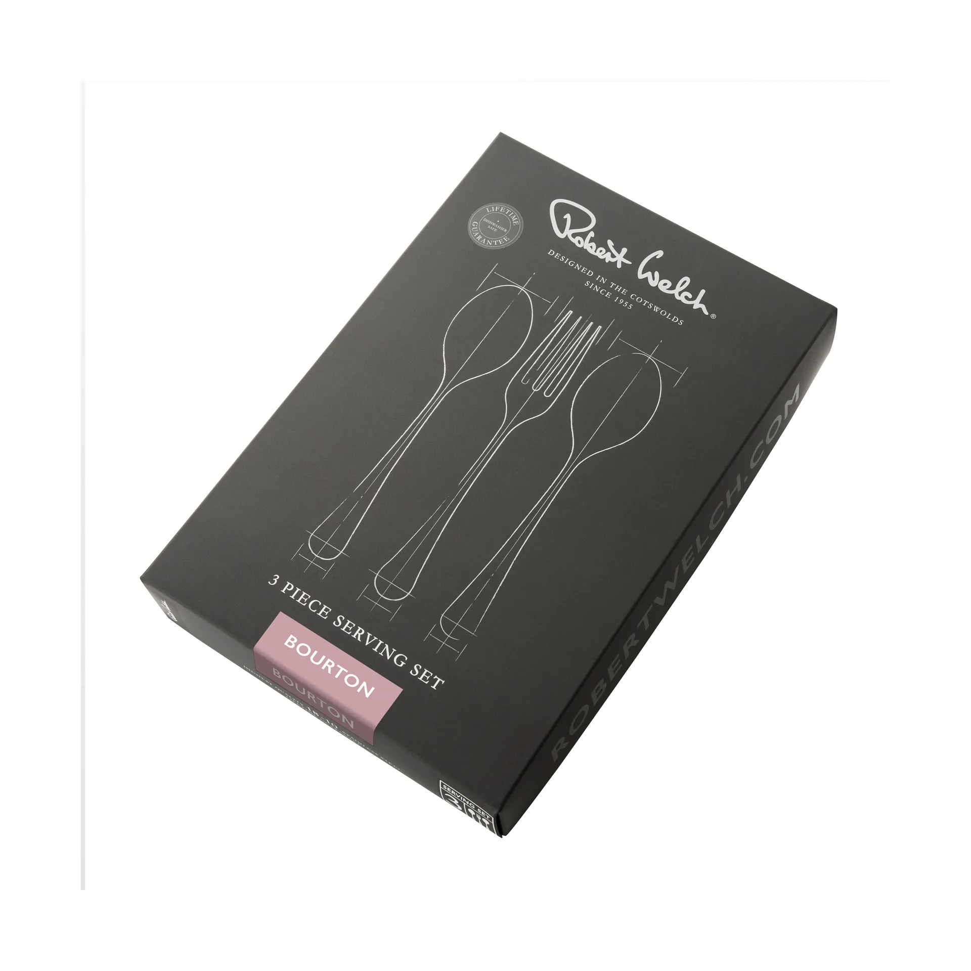 Talheres de servir Bourton Bright 3 peças, Aço inoxidável Robert Welch