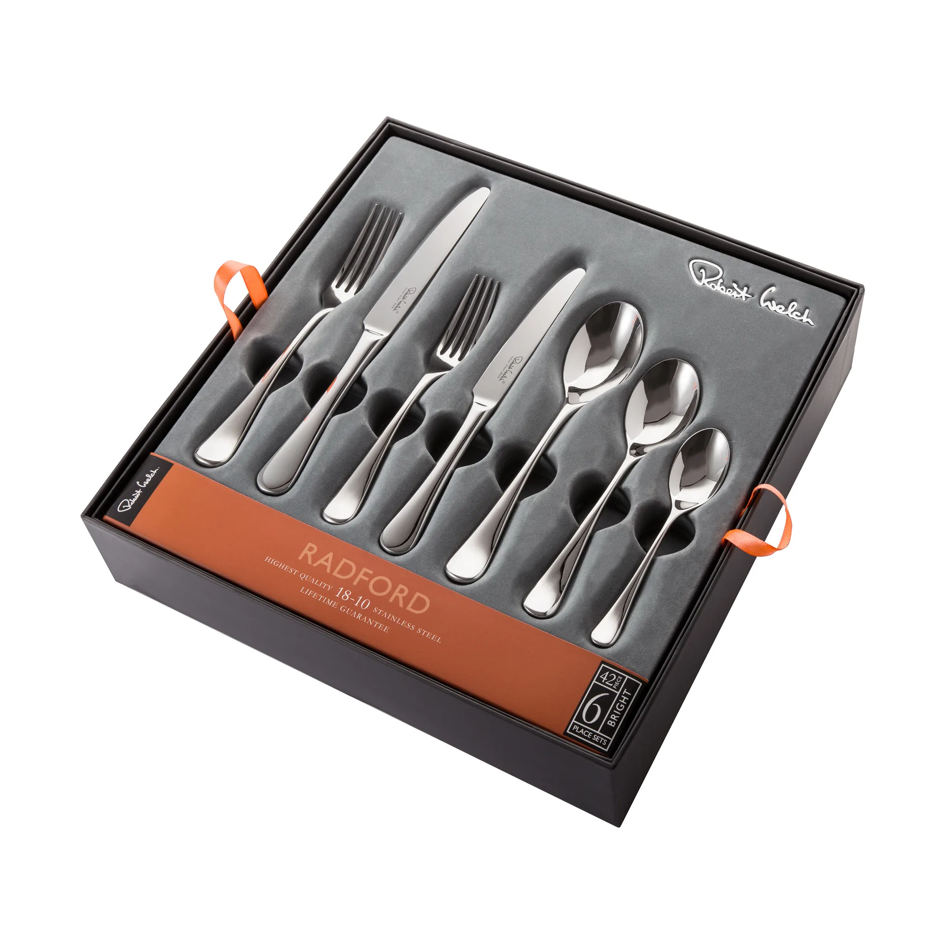 Talheres Radford espelhados, 42 peças Robert Welch