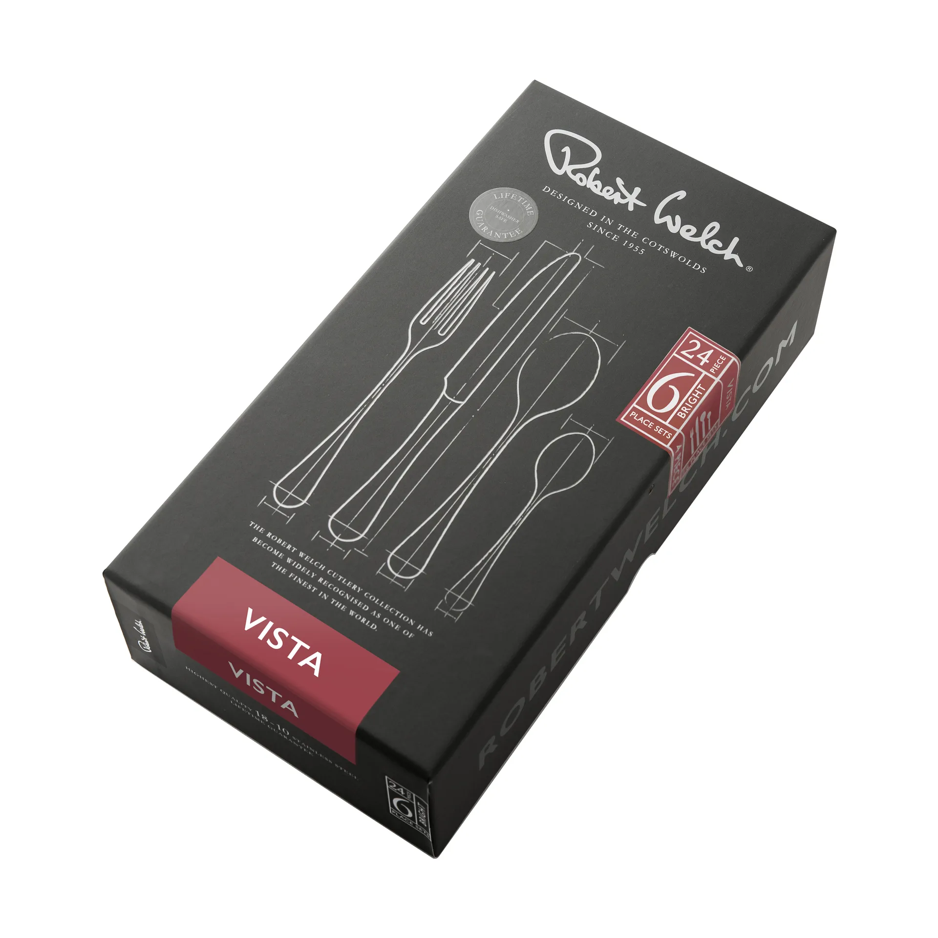 Vista Bright talheres, 24 peças Robert Welch