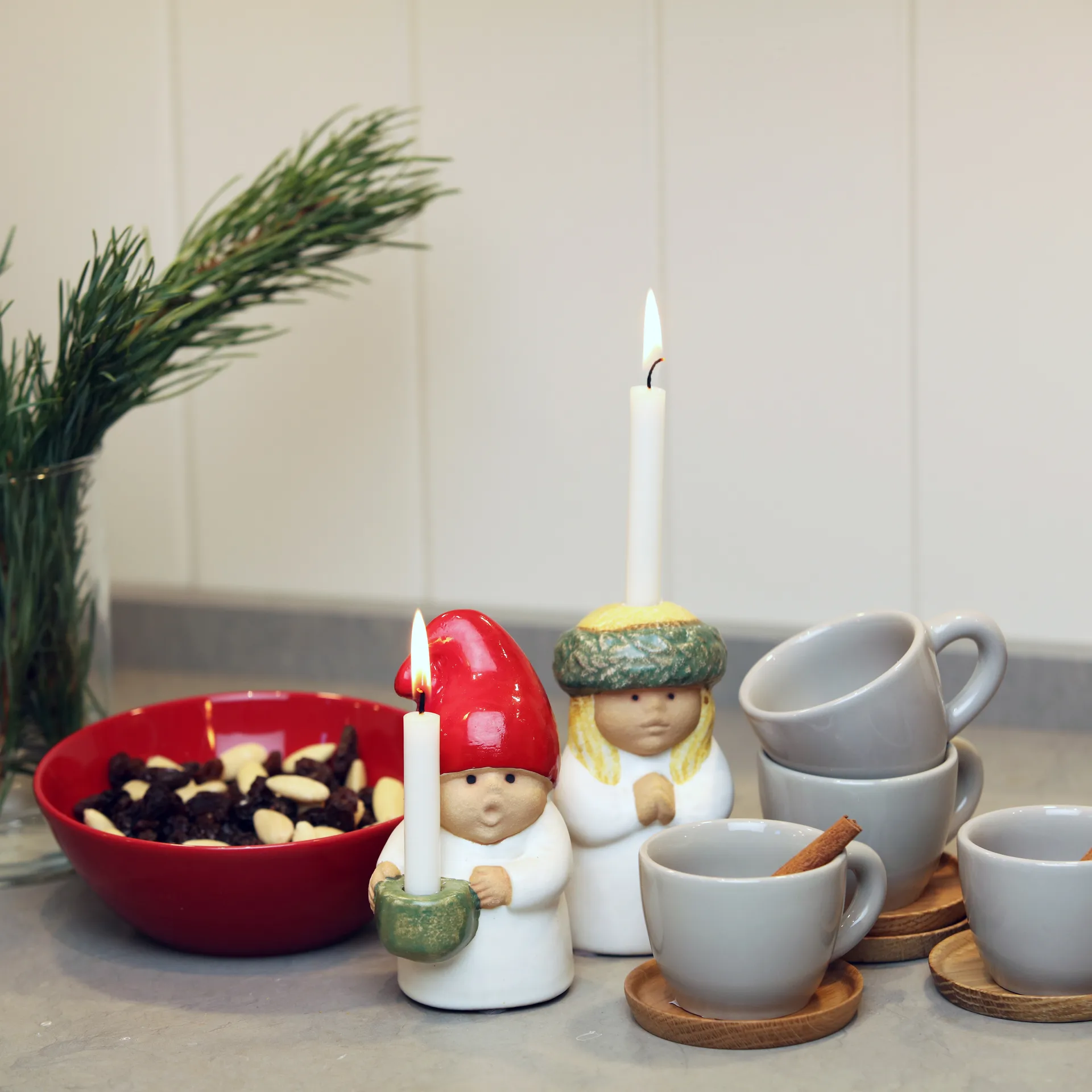Advento Criança Lucia, Branco-verde Rörstrand