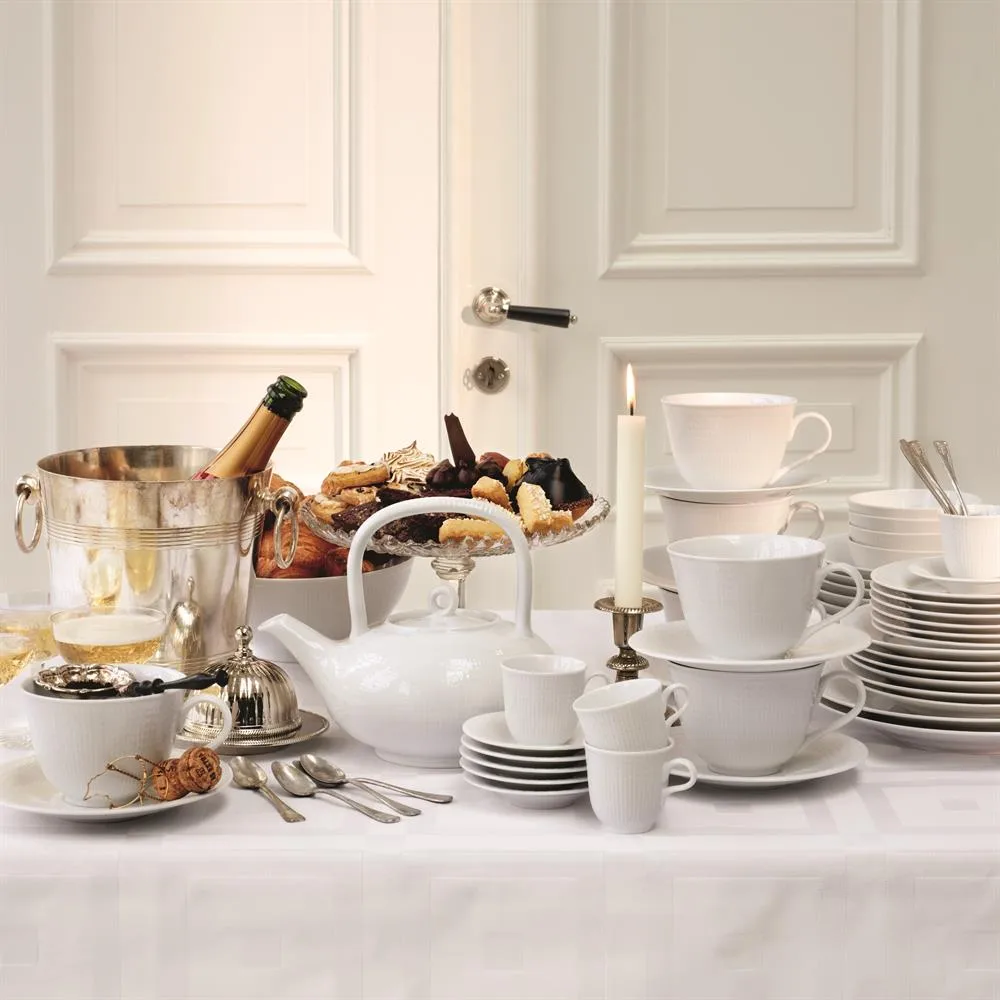 Bule de chá Swedish Grace, snow (branco) Rörstrand