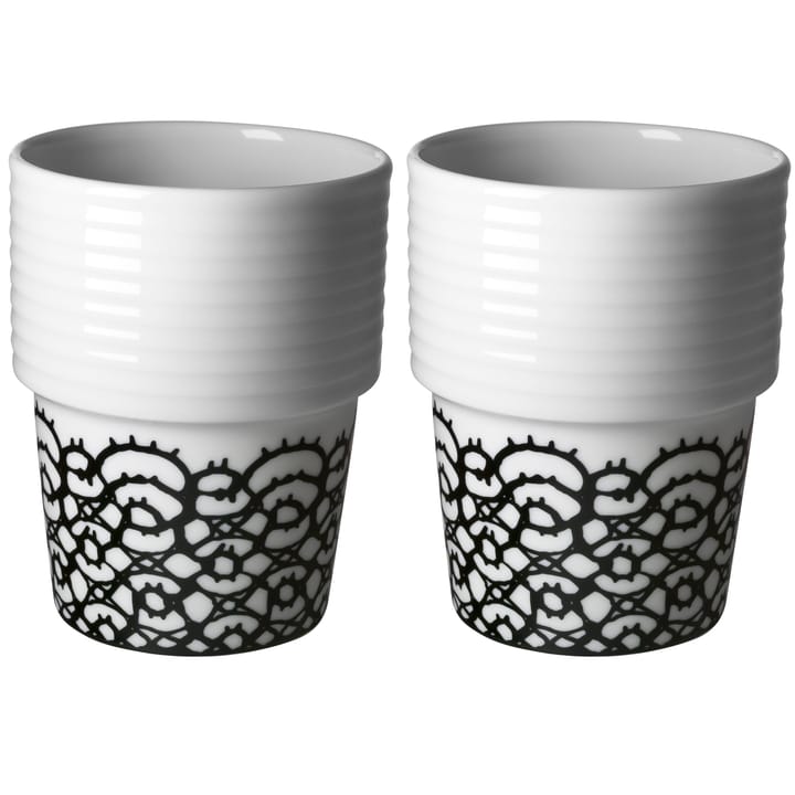 Caneca Filippa K 2 un., ponta preta conjunto de 2 Rörstrand