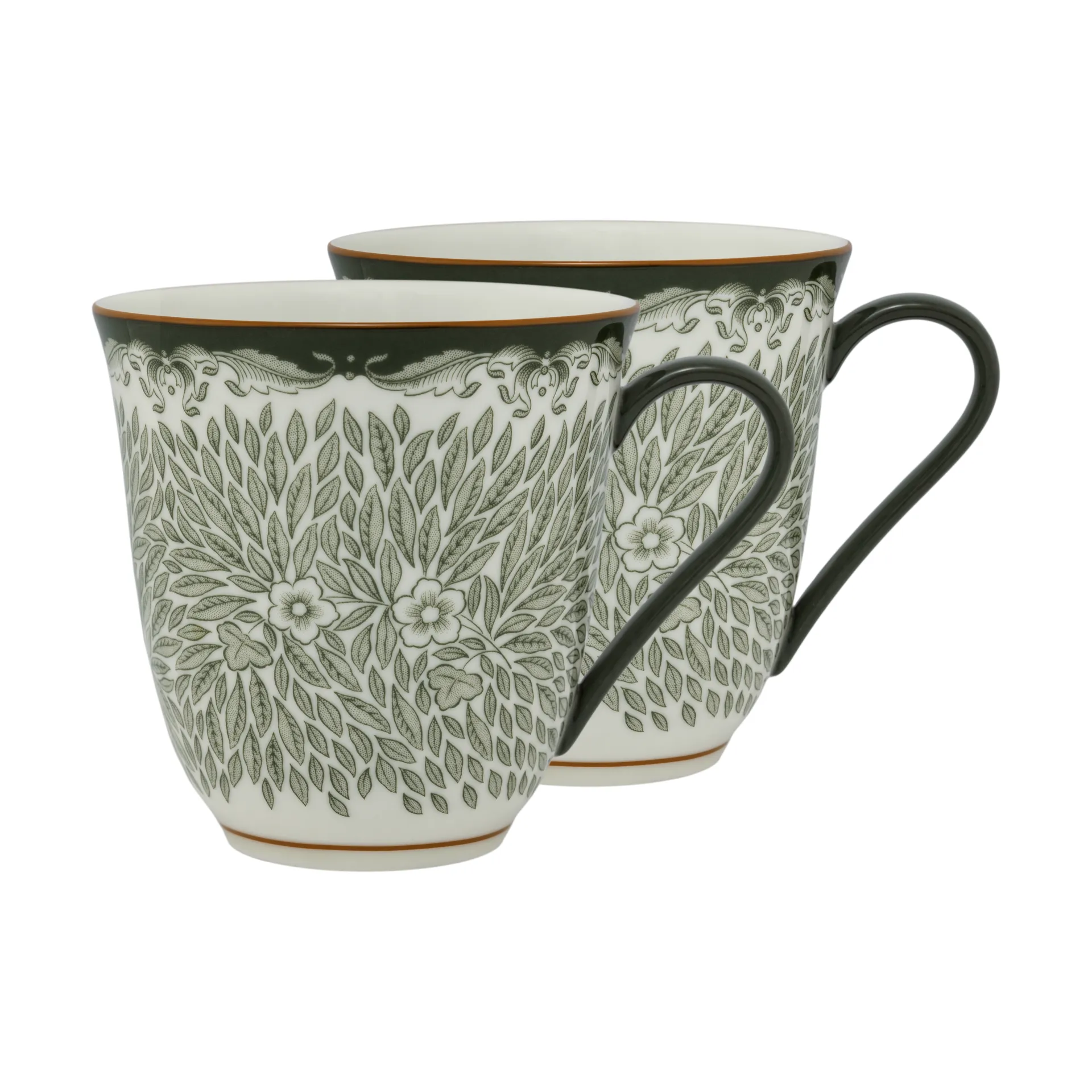 Caneca Ostindia Floris 30 cl, 2 un., Verde
 Rörstrand