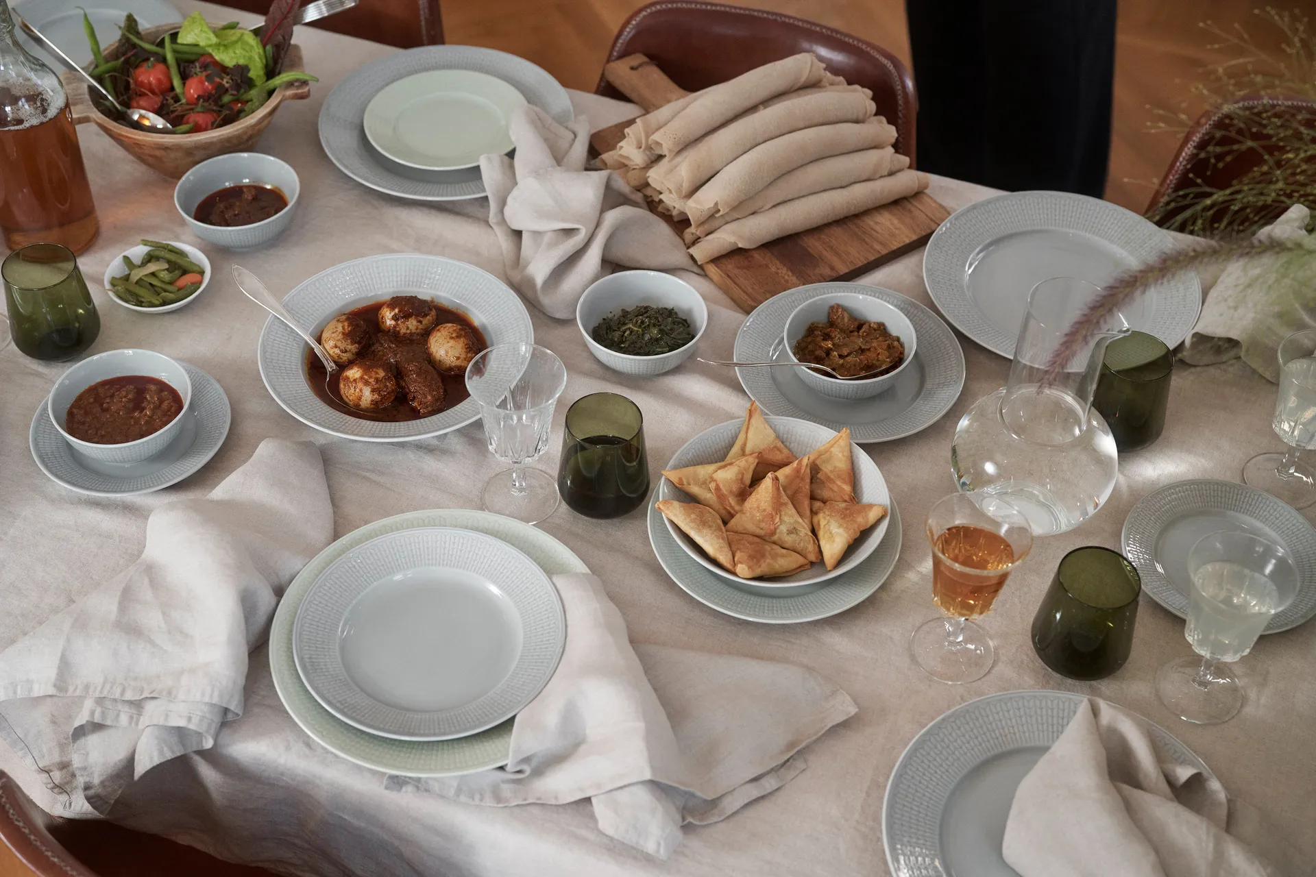 Conjunto inicial Swedish Grace & Polar - Neve (branco) Rörstrand