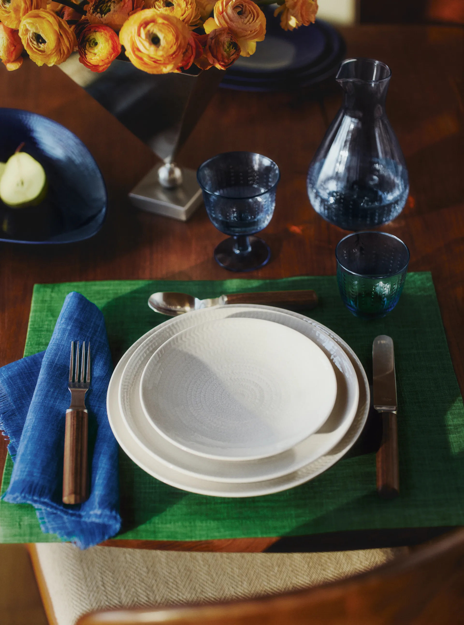 Prato Blå eld, Azul, 26 cm Rörstrand