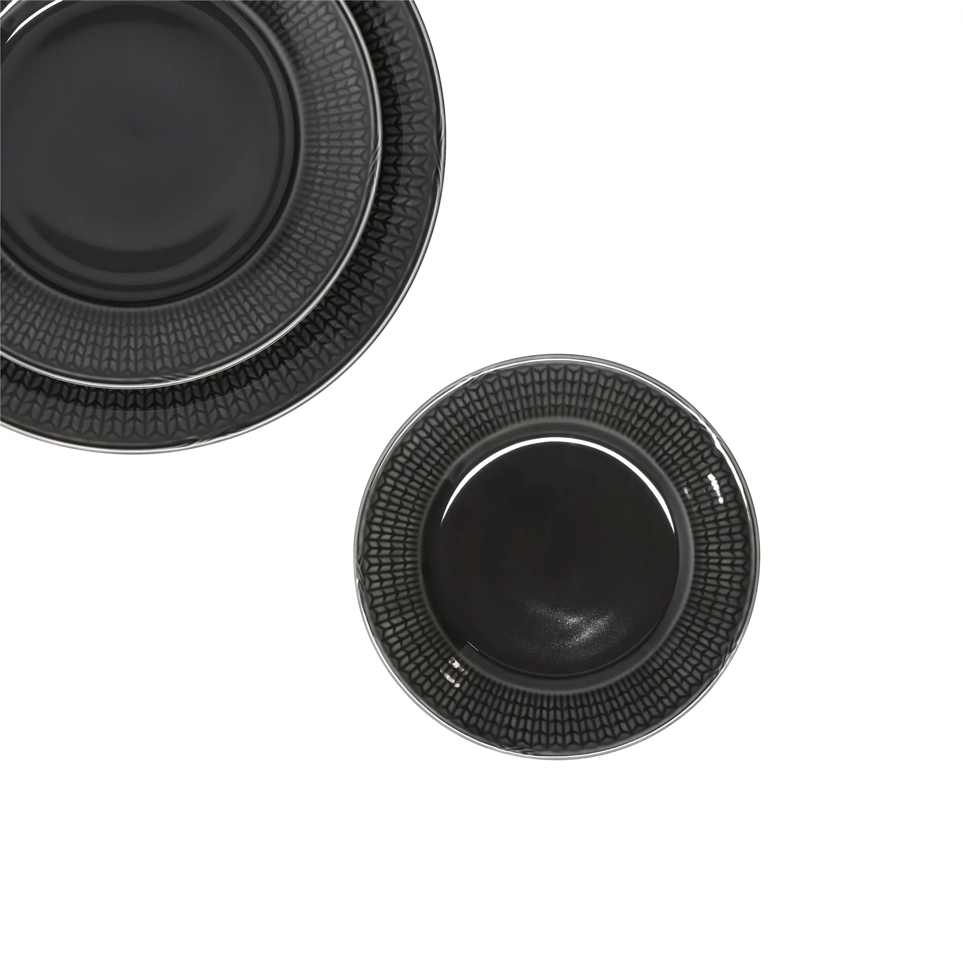 Prato de pão Swedish Grace Ø17 cm, stone (cinza escuro) Rörstrand