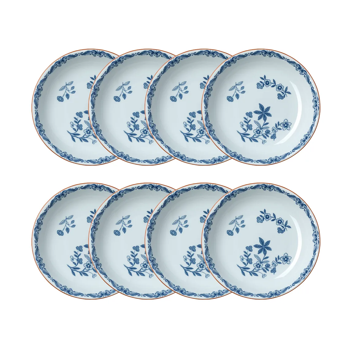Prato fundo Ostindia Ø22 cm embalagem de 8 – Azul,  Rörstrand
