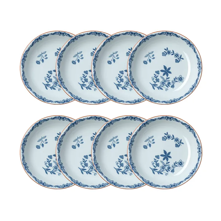 Prato fundo Ostindia Ø22 cm embalagem de 8 – Azul - Rörstrand